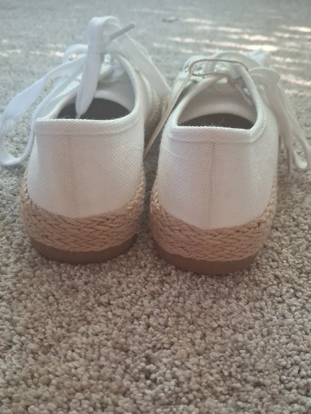 Tommy Bahama White Canvas Lace-Up Espadrille Sneakers